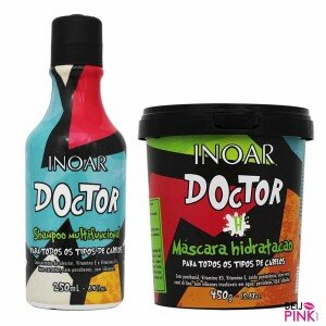 Kit Inoar Doctor Shampoo Multifuncional 250ml + Máscara Hidratação 450g
